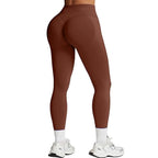 Gym Seamless Women Solid Waist Yoga Pants Three-section Waist Sexy Hip-lifting Tight Sports Pants Fitness Exercise Yoga Pants