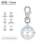 ZGO Sanrio Cinnamoroll Lady Pocket Watch, Simple Design Sense Pendant Watch, Waterproof, Quartz Watch, Gift 733