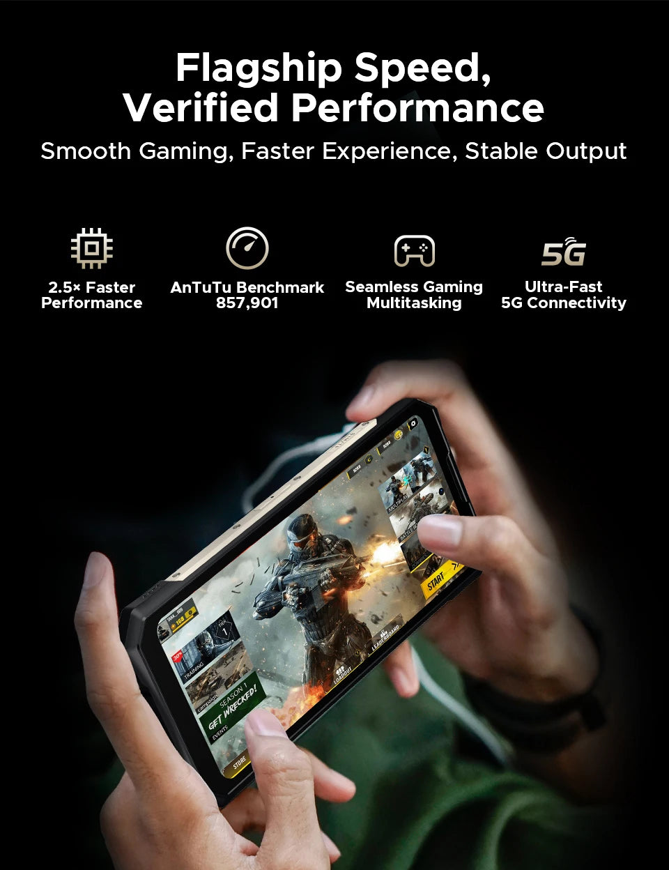 World Premiere DOOGEE S300 Pro Rugged Phone 48GB+512GB Dimensity 8300 6.78" FHD+ 11000mAh Battery 66W 200MP Camera Android 16