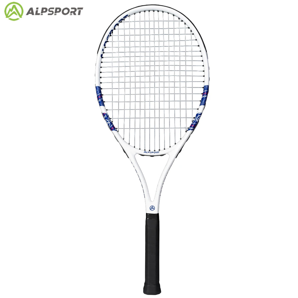 ALPSPORT Carbon Fiber Tennis Racket T800 18K-Professional Grade with Bag&Strap Lightweight Training Racquet for Adults Men&Women