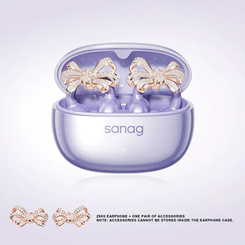 Sanag Z60S Ear Clip on OWS Earphones HiFi Sound Open Ear Earbud Audífonos Bluetooth Wireless Headphones Flash-sale Headsed