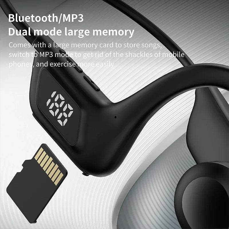 OnePlus Wireless Bone Conduction Headphones Bluetooth  Earphone Sport Swimming Bluetooth Compatible Headphone Hand-free With Mic