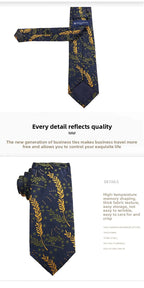 Trendy Handmade Polyester Silk Tie Men's Business Suit Accessory Floral Patterned Bow Tie for Wedding Prom Party Gift