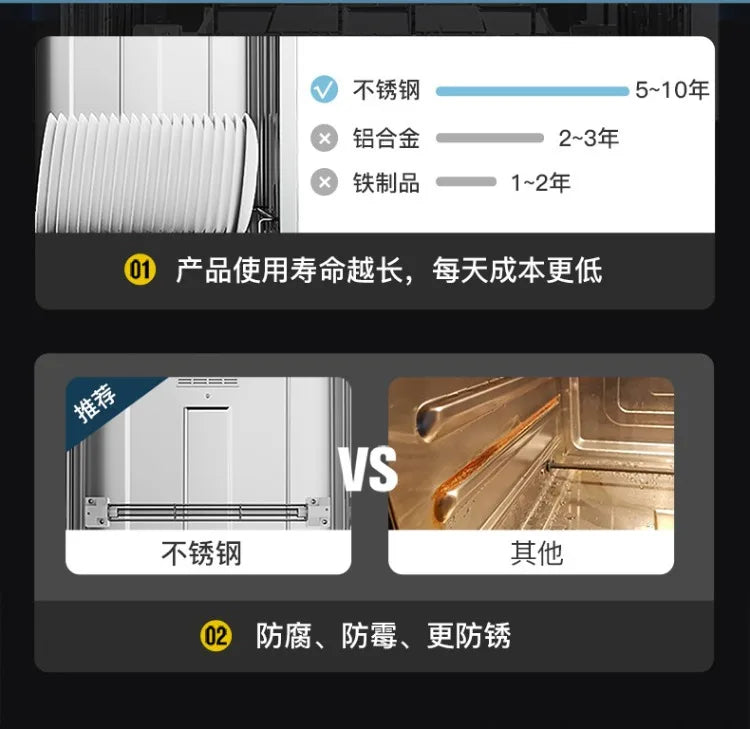 220V Kangbao Disinfection Cabinet Portable Kitchen Sterilizer New Desktop Dryer Storage All in One