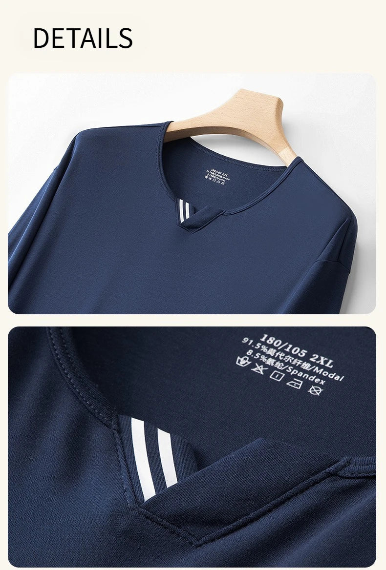 Men Pajamas Set Ultra Fine Tencel Modal Spring and Summer Comfort Loungwear Luxury Men Pajamas