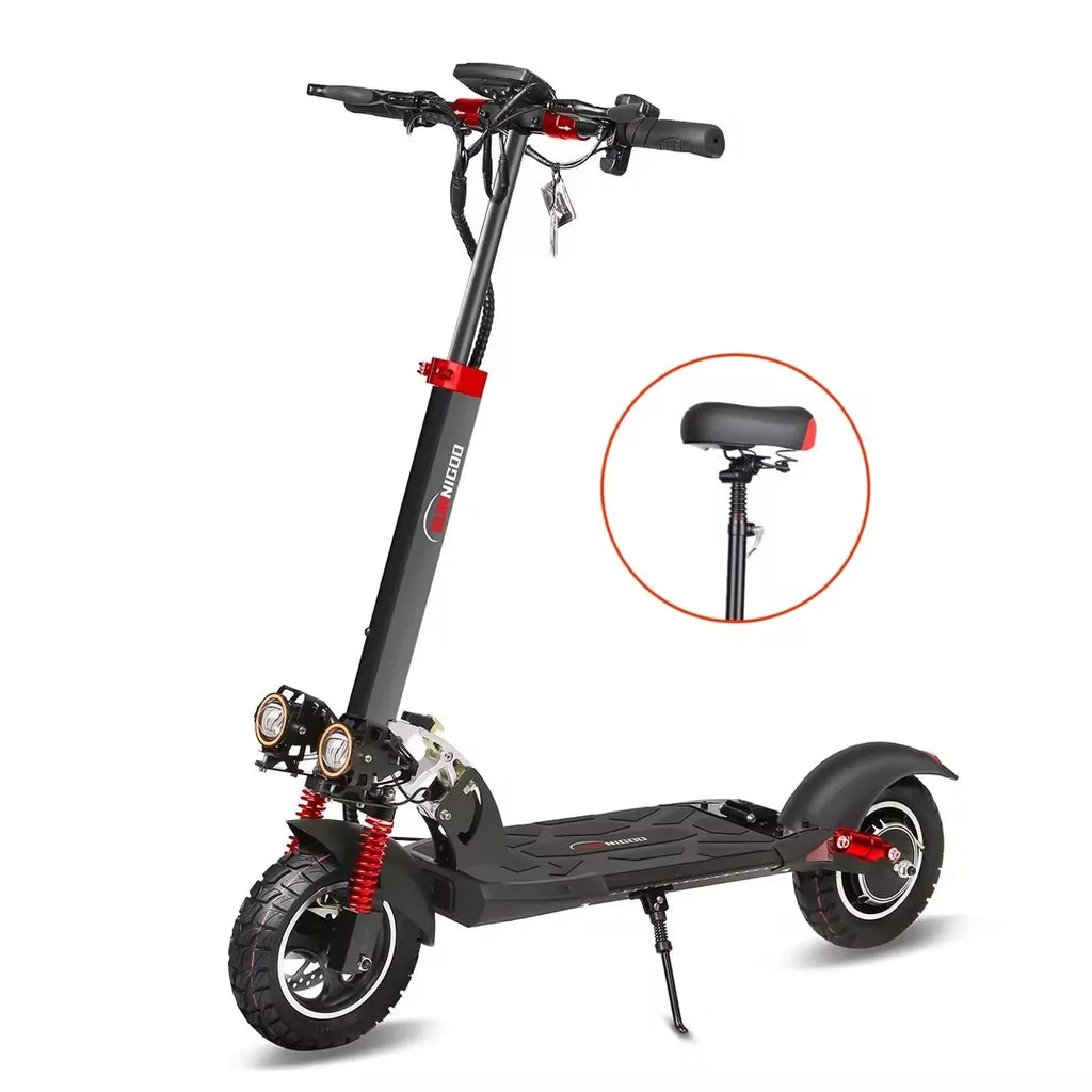 SUNNIGOO 800W Electric Scooter for Adults - 25km/h High Speed 45-55km Long Range 10" Off-Road Tires Folding Commuter E-Scooter