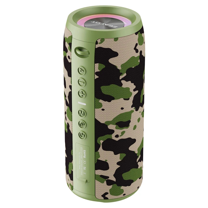 ZEALOT-S51PRO 40W High-power Bluetooth Speaker 3D Stereo Bass Bluetooth Speaker Portable IPX5 Waterproof Suitable TWS Boom Box