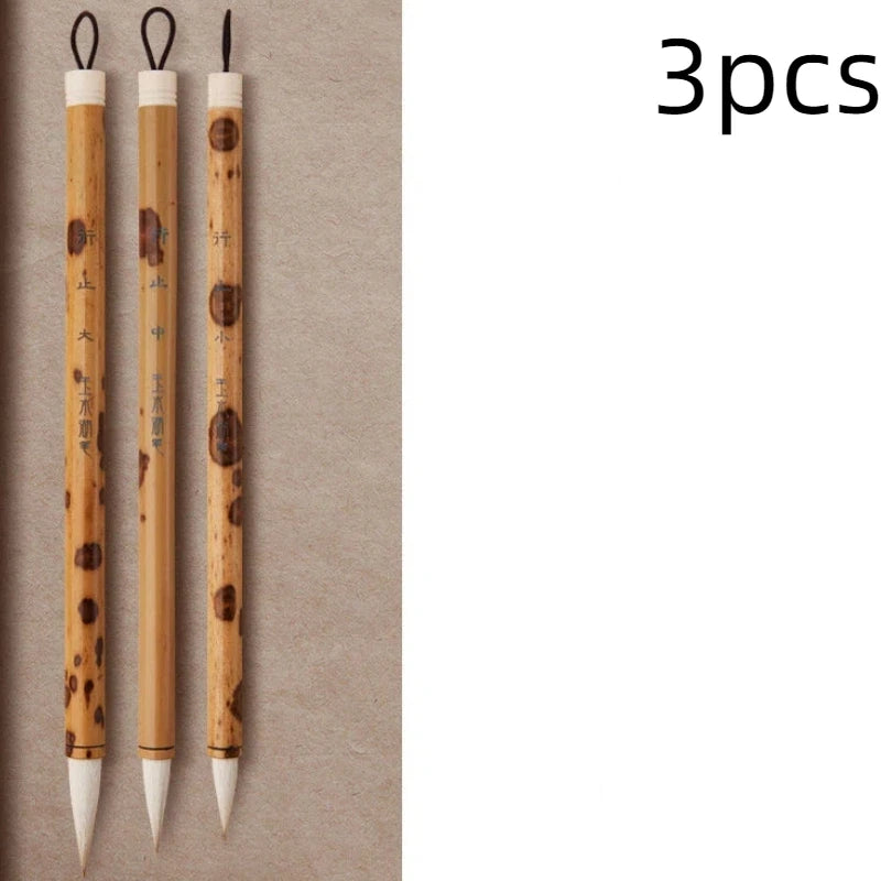 Weasel Woolen Multipple Hair Calligraphy Brush Medium Regular Script Practice Brush Professional Chinese Painting Pen Art Paint