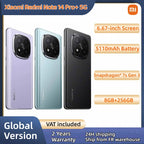 Global Version Xiaomi Redmi Note 14 Pro Plus 5G Snapdragon® 7s Gen 3 NFC 6.67” AMOLED 120Hz 5110mAh 120W Fast Charging 200MP
