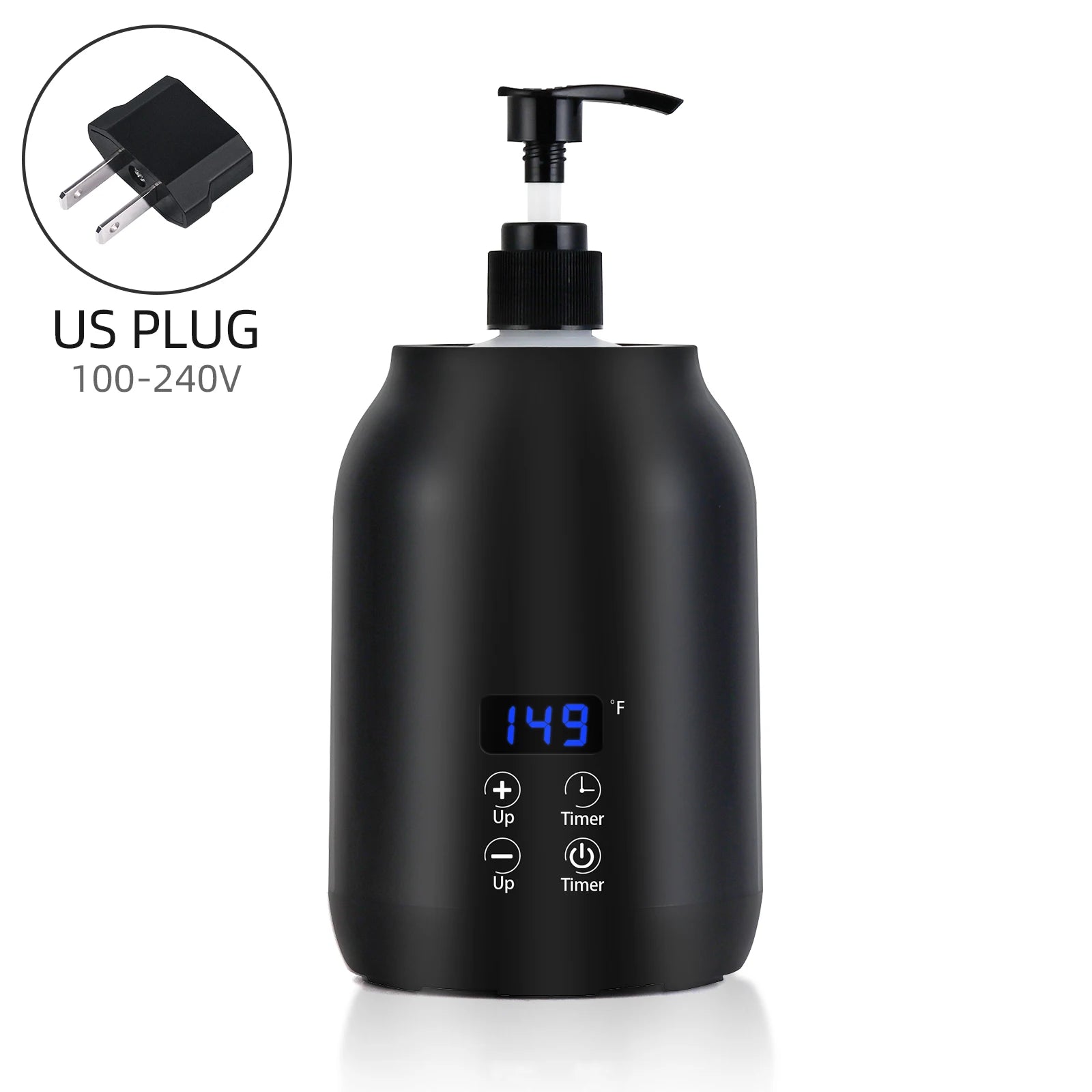 Massage Oil Heater Lotion Essential Cream Bottle Warmer LED Display Temperature Control Quick Heating Body Oils For Salon SPA