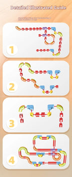 Electric Magnetic Levitation Train Set for Kids - Anti-Gravity DIY Assembly Magnetic Assembly Track Educational Toy for Boys