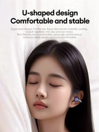 Lenovo LK6 Over Ear Wireless Bluetooth 5.4 Headphones Sound Quality Noise Reduction Ear Clip Earphones Long Endurance Earsets