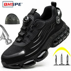 Men's Safety Shoes Protection And Elastic Safety Boots Fashionable Casual Shoes Breathable Odor Protection Men's Work Shoes