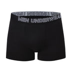 4/10 Piece Men's And Teenagers' Four Season Black Basic Versatile Elastic Waisted Underwear Boxer Shorts Plus Size Sport Shorts