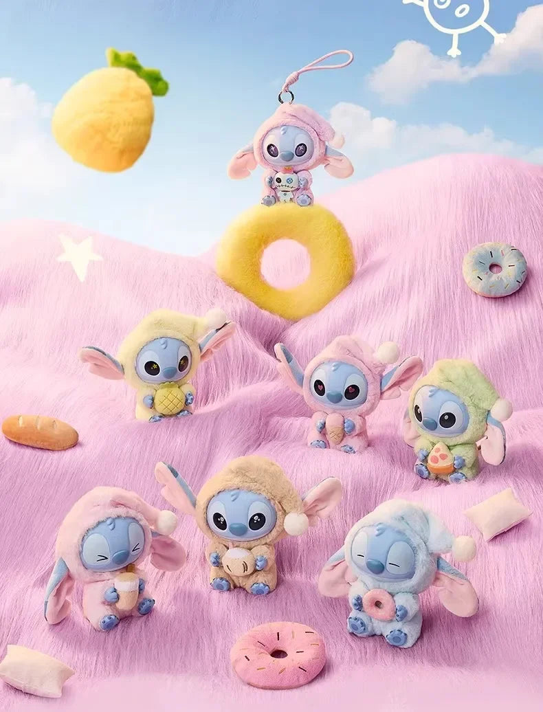 New Stitch Eat Some Thing Before Sleep Series Vinyl Blind Box Bag plush Pendant Cute Doll Mystery Box Toy Adult Gift