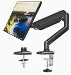 D-MOUNT D80 metal alumin 2-10KG 13"-32" monitor desktop stand mount gas spring arm full motion rotate clamp 0-60mm grommet