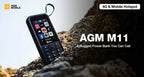 AGM M11 4G Rugged Phone IP68 Waterproof 4000mAh Removable Battery Wi-Fi Hotspot Reverse Charging FM Radio for Outdoor