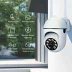 2PC Ease Life APP Wireless 1080P HD Indoor/Outdoor WiFi Security Camera, Color Night Vision, 2-Way Audio, 360° Pan/Tilt/Zoom, Mo