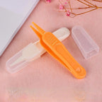 Baby Plastic Tweezers Nose Cleaner Tool Kids Safety Tweezers Cleaning Forceps Toddler Nasal Cavity Care Supplies Baby Essentials