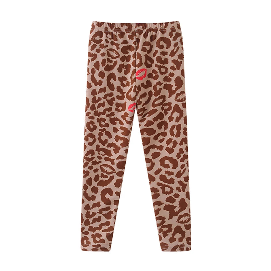 3/4-piece Autumn/Winter Children's Multi-color Combination Fashionable Slim Fit Leggings For Girls Sports And Casual Warm Pants