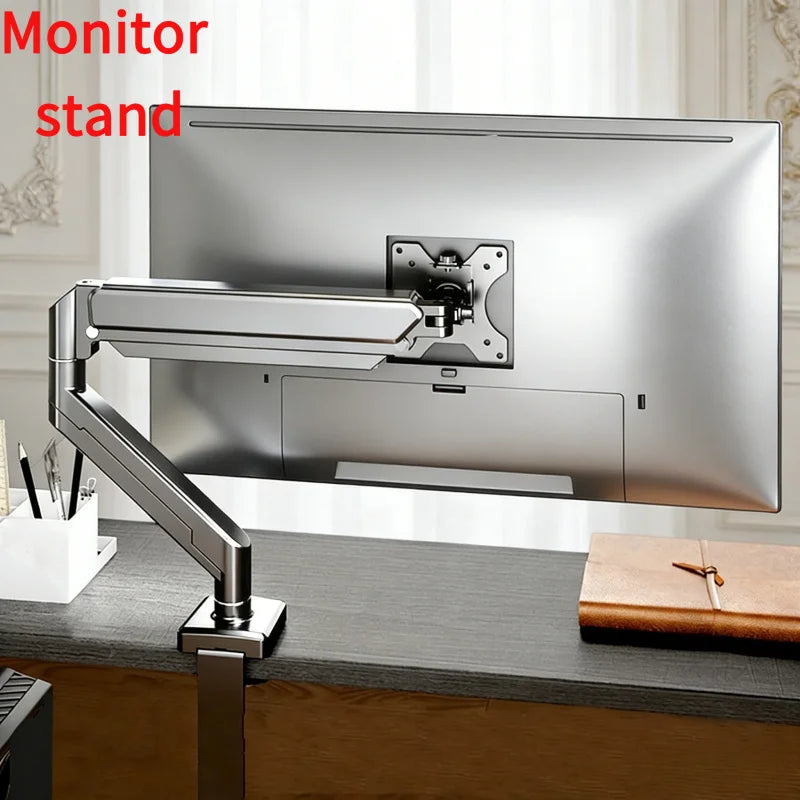 Single Monitor Mount for 13″–35″ Screens, Height Adjustable Monitor Arm with C-Clamp & Grommet Base, Home Office Monitor Stand Main image