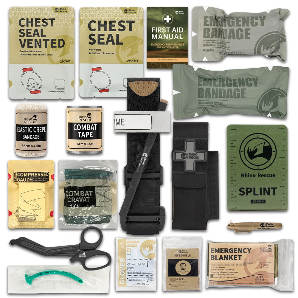 Rhino Rescue Trauma Kit,Combat Survival Gear Medical Kit,Tactical for Emergency First Aid, IFAK Refill Supplies Main image
