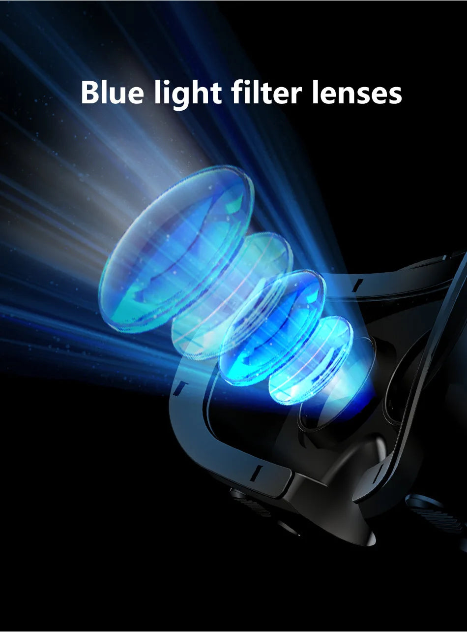 Virtual Reality 3D VR Headset Smart Glasses Helmet for Smartphones Cell Phone Mobile 7 Inches Lenses Binoculars Goggles Devices