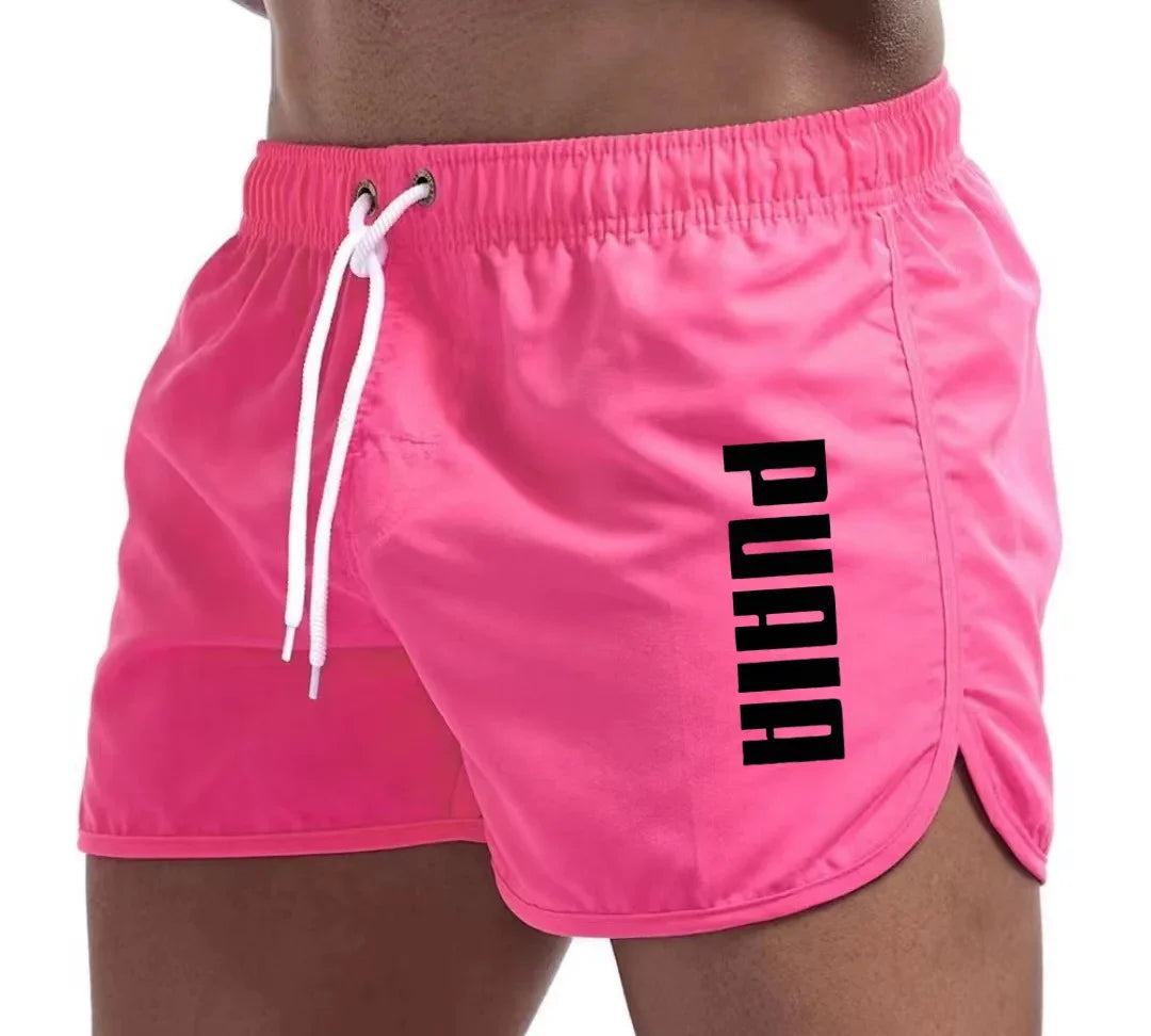 New Hot Summer Swim Trunks Sport Gym Running Shorts Male Beachwear Luxury Beach Shorts Quick Dry Mens Siwmwear Board Briefs