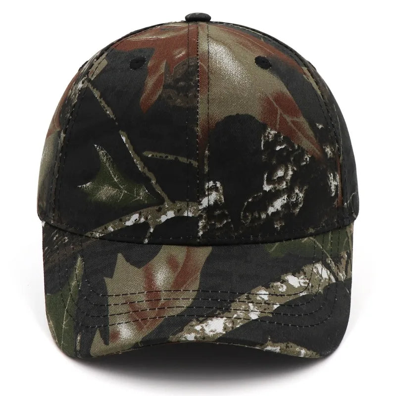 Custom Print Embroidery Outdoor Jungle Fishing Baseball Hat Cap Man Camouflage Hunting Hats Cotton Casquette Trucker Dad Caps