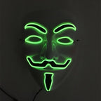 V For Vendetta Mask Cosplay Guy Fawkes Hacker Glowing Mask For Halloween Carnival  Decor Props