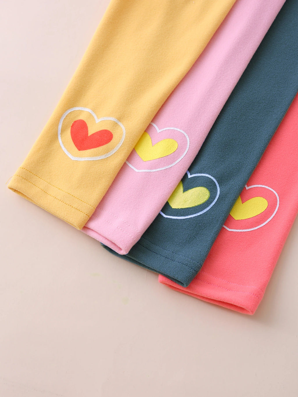 3/4-piece Autumn/Winter Children's Multi-color Combination Fashionable Slim Fit Leggings For Girls Sports And Casual Warm Pants