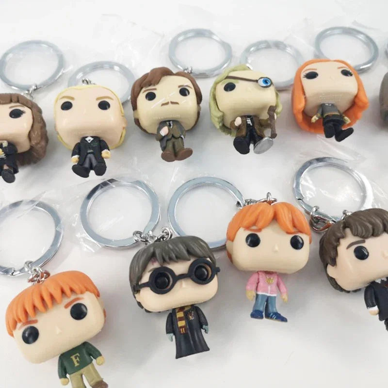 Funko Pocket Keychain Toy Hermione Granger Dobby Dumbledore Malfoy Ginny Ron Hedwig Snape Voldemort Luna Pocket Pop Key Ring Toy