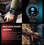 2026 New T-Rex3 Pro 1100mAh Battery Smart Watch GPS path 5ATM Waterproof Sports Run tracker Outdoors Compass Military Smartwatch