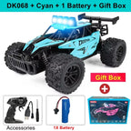 Oike RC Car 1:16 Model With LED Lights Radio Off-road Remote Control Climbing Vehicle Outdoor Cars Drift Race Toys Boys Gifts