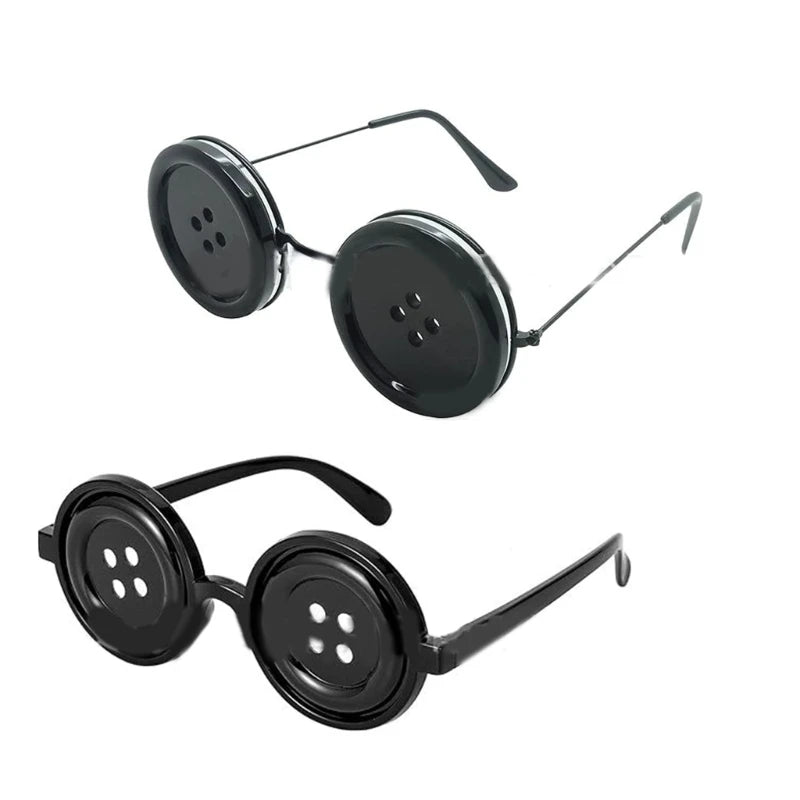 Coralines Button Eyes Glasses Halloween Cosplay Eyewear Props Novelty Funny Glasses For Other Mother Costume Accessories Main image