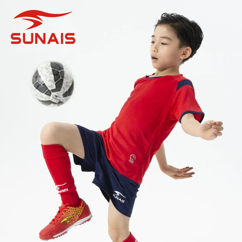 SUNAIS 2026 New Knight 2 Kids Football Jersey Set Breathable Comfort Match Training Kit  720135
