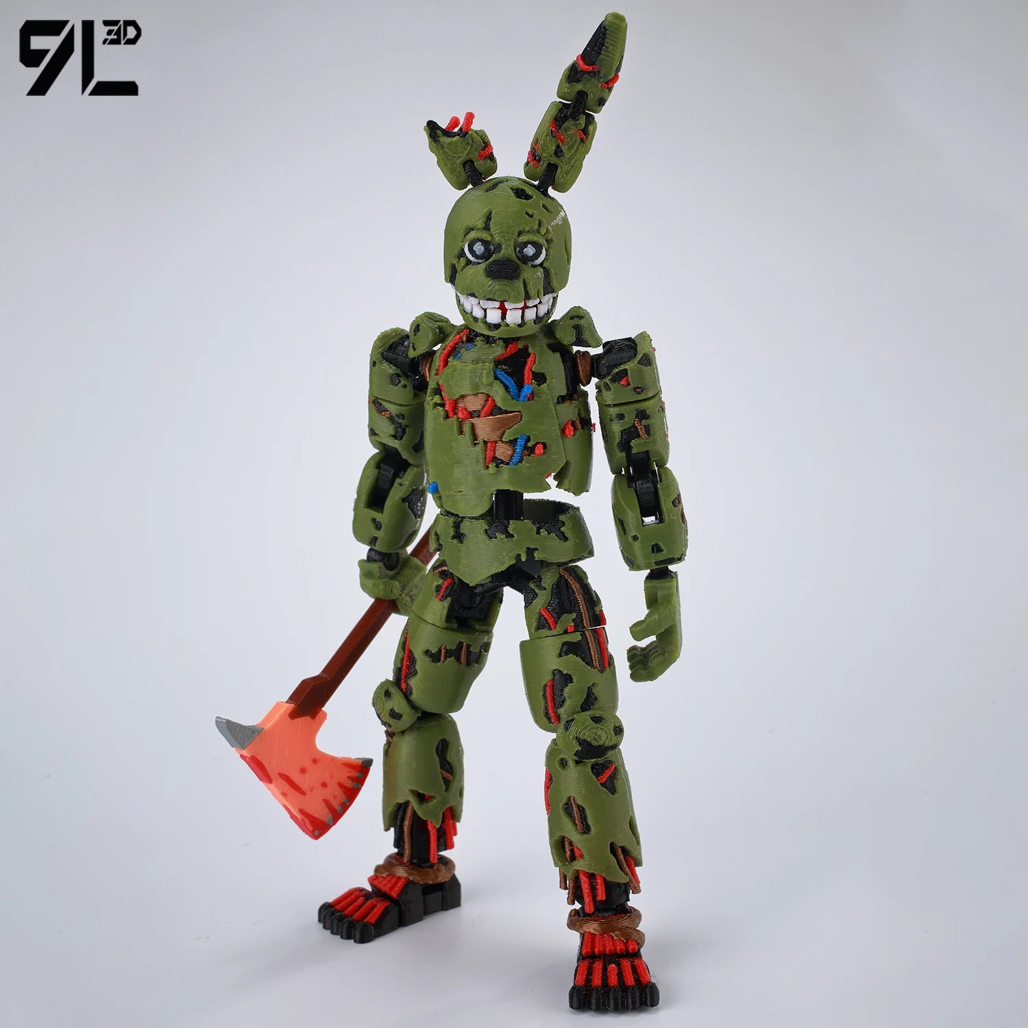 9L3D Printed FNAF Freddy Fazbear's Pizza Springtrap Toys Action Figures Anime Model Lucky13 Dummy13 Titan13 Ornaments Gifts Main image