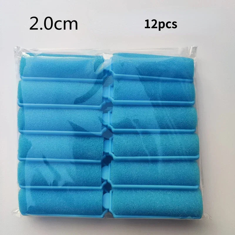 6-14pcs Soft Sponge Foam Cushion Hair Rollers Curlers Hair Salon Barber DIY Curls Hairdressing Kit DIY Home Hair Styling Tools