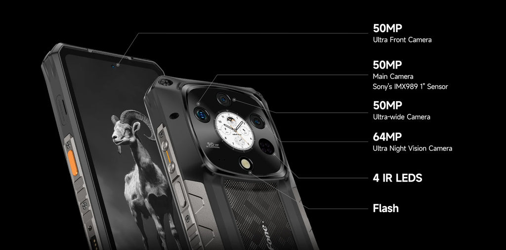 Ulefone Armor 28 Pro 5G AI Rugged Phone 512GB ROM Smartphone 120W MTK Dimensity 7300  10600mAh 6.67”AMOLED 64MP Mobile phone