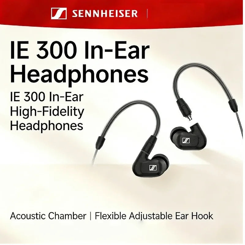 Sennheiser IE 300 Hi-Fi Audiophile In-Ear Earphones, Wired Earbuds with Detachable Cable, Noise Isolating for Studio Monitor