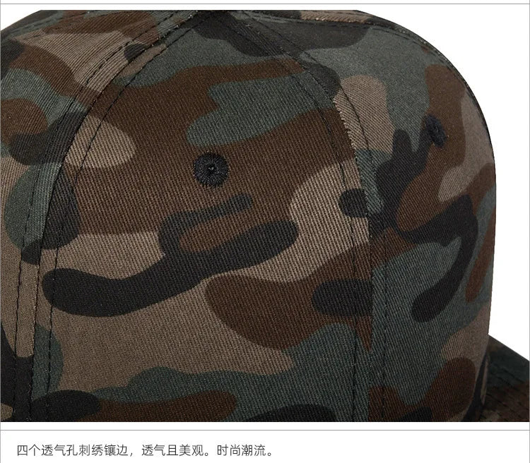 Men Baseball Caps Camouflage Breathable Cotton Hat Male Fashion Camo Sport-cap Adjustable Headwear Fishing Hiking Suncap Women