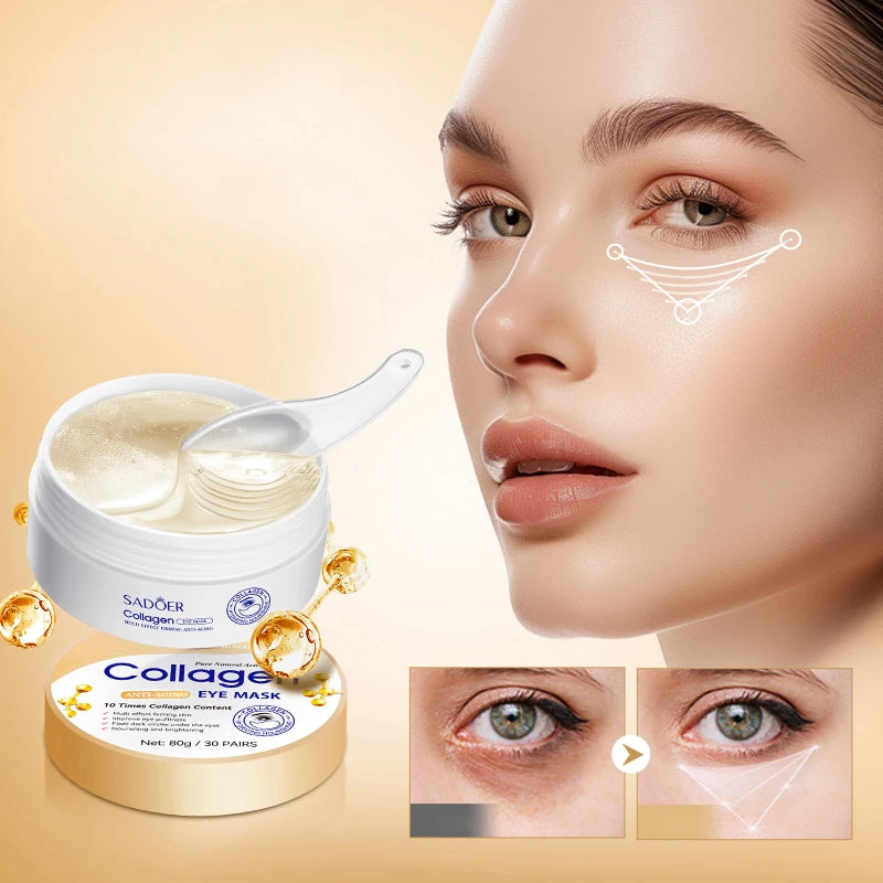 Collagen eye mask, deep moisturizing, firming the skin around the eyes, eye care, anti-aging skincare, making the skin younger Main image