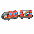 Wooden Train Toys Train Track Magnetic Set Electric Car Locomotive Diecast Slot Fit All Wood Brand Biro Railway Tracks For Kids