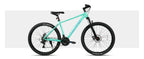 HILAND 26 inch aluminum alloy mountain bike for men and women, 21 speed bike with mechanical disc brakes, front suspension fork