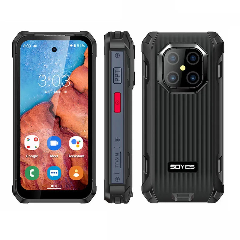 SOYES MAXo 4G Mini Rugged Smartphone 3.88“ IPS Screen IP68 Android12 6GB +128GB Small Phone 3000mAh Face ID Unlock Mobile Phone