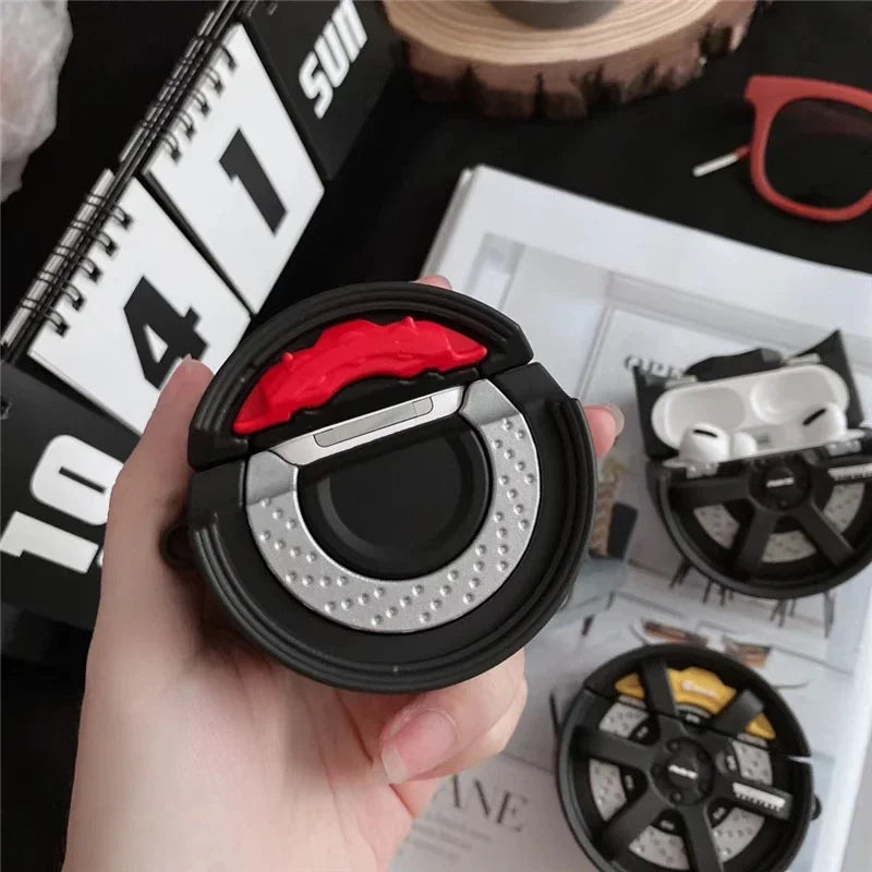 For Airpod Pro 1 2 3 4 Pro 2 Personalized Creative Tires Silicone Case Bluetooth Earbuds Charging Box Protective Earphone Case