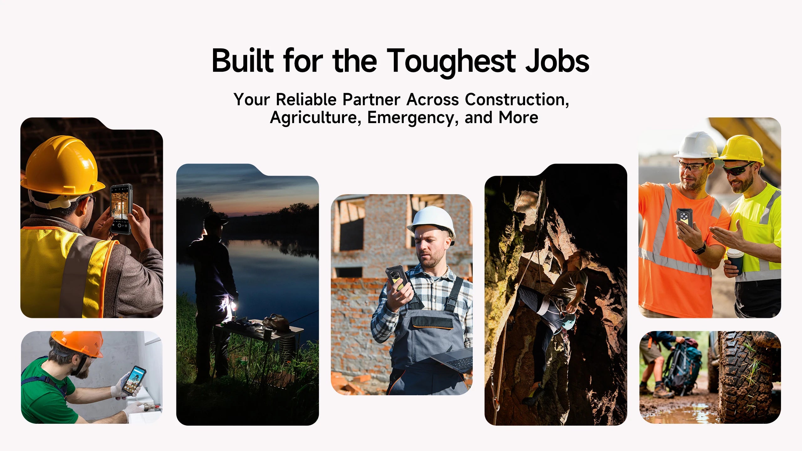 Ulefone RugKing 5 Pro 20000mAh Rugged Phone Android 16 16GB+256GB IP68/IP69K Waterproof Smartphone 6.78 FHD+ Night Camera 4G
