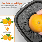 Aigostar Electric Citrus Juicer, 1.2L Large Capacity Juicer with LED Work Light and 2 Removable Cones, Lemon Squeezer for Orange