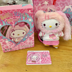 Genuine Hello-Kitty Pop Star Velvet Pendant Series Vinyl Doll Blind Box Trendy Kawaii Surprise Gift Lovely Trendy Blind Box Toys