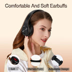 Men Gift Gold Wireless Headphones Bluetooth Earphone Stereo Headset Game with Build-in MIC with Universal for Android and iOS